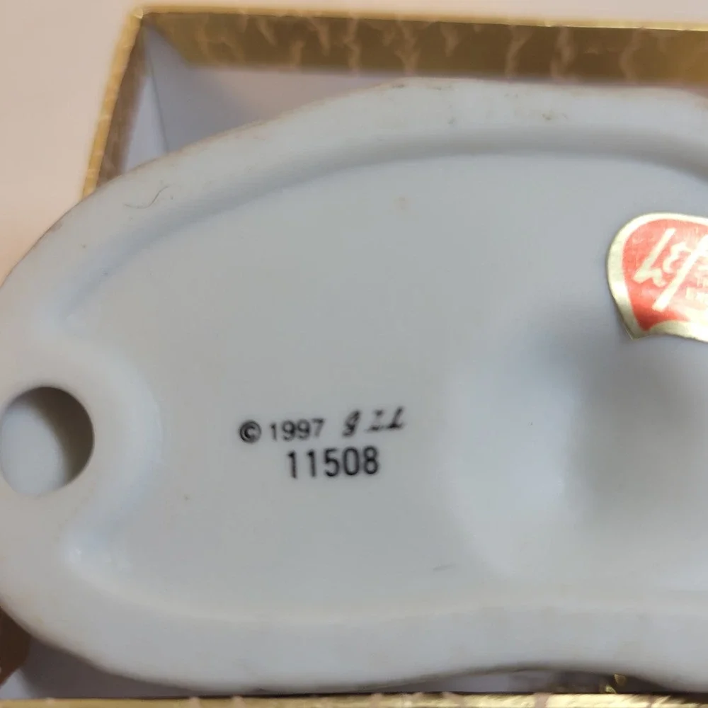 Lefton Cape Neddick Lighthouse Ornament 11508 Vintage 1997 Porcelain Nautical